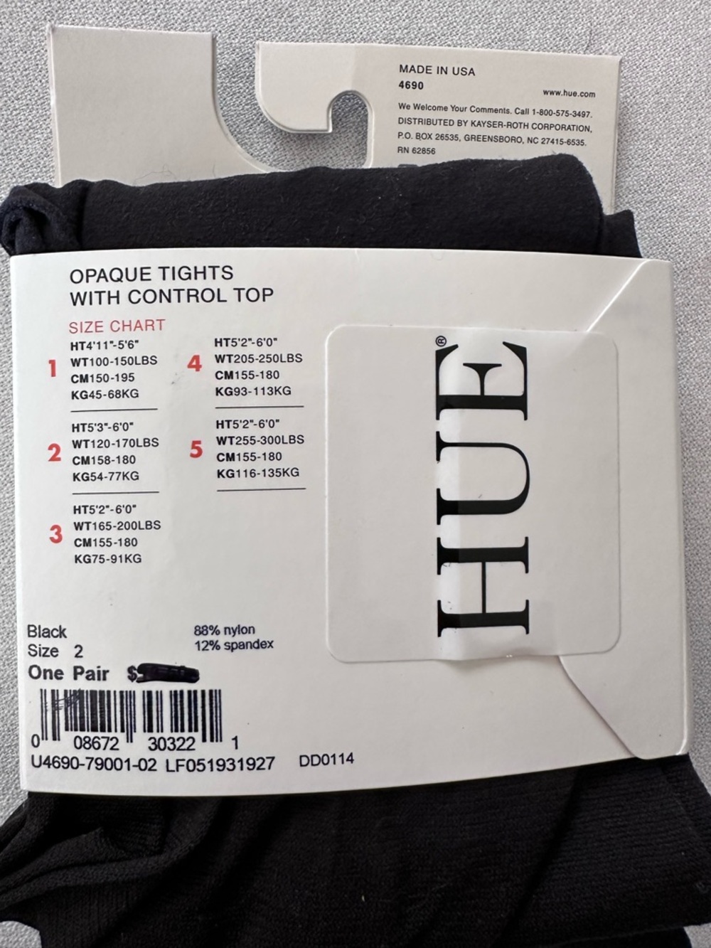 Pair of Navy Opaque Tights and Pair of Black of Black Opaque Tights - 03 - Picture 6 of 8